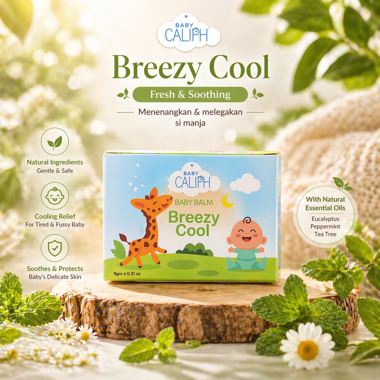 Baby Caliph Breezy Cool Baby Balm — kempen botani